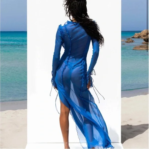 Rat & Boa Farretti Dress in Blue - Picture 2 of 5